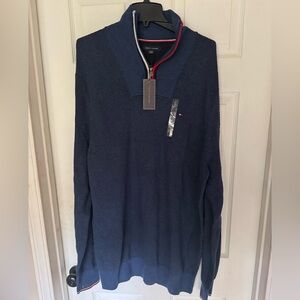 New Tommy Hilfiger Mens Manhattan Cotton Ribbed Trim Pullover Sweater size 3XL